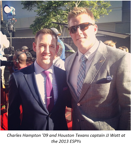 Charles Hampton with JJ Watt